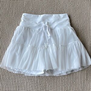 Pirouette Skort - Cool White